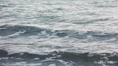 波涛汹涌的海浪海水浪花实拍4k